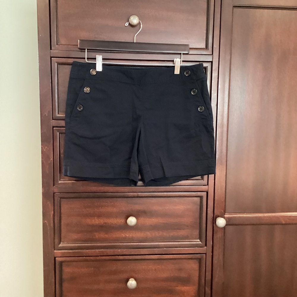 Ann Taylor Navy Blue Shorts Casual Nautical Style